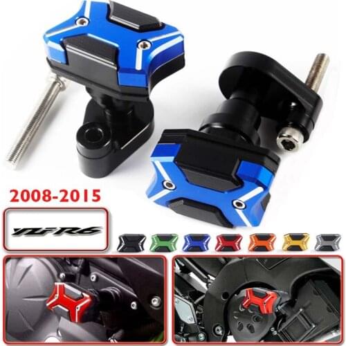 CNC Aluminum Frame Slider Guard Anti Crash Pad Protector for Yamaha YZF R6 YZF600 R6 2008 2009 2010 2012 2013 2014 2015