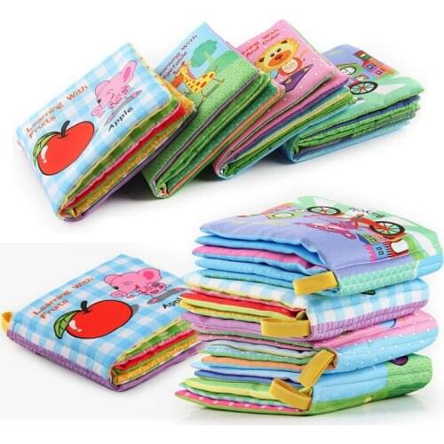 Baby Soft Cloth Books Toddler Newborn Transportation Early Learning Develop Cognize Reading Book Toys Children Infant Quiet Book