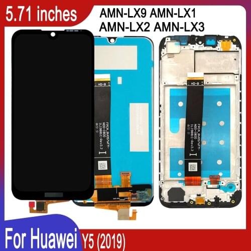 For Huawei Y5 2019 5.71 Inch pantalla lcd With Touch Screen Frame Y 5 (2019) Display Module AMN-LX9 AMN-LX1 AMN-LX2 AMN-LX3 LCD