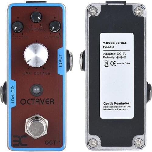 ENO EX TC-01 Electric Guitar Effect Octaver Guitarra Mini Effects Single Pedal Metal Construction True Bypass Guitar Accessories
