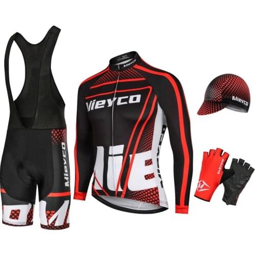 Bike Jersey Set 2021 Cycling Clothing Summer Long Sleeve High Waist Shorts Suit Mens Tracksuit Equipamento De Ciclismo Masculino