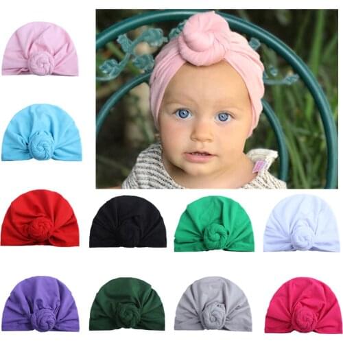 Fashion Turban flower Baby full turban hat Vintage style Top knot Turban headwrap Baby headband Toddler cap