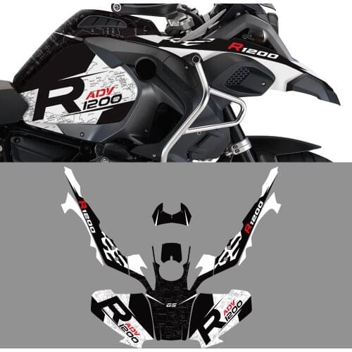 Motorcycle Full Decals Kit Case for BMW R1200GS Adventure ADV 2014-2018 Anti-flower stickers Plate shell anti-flower stickers
