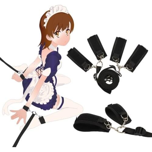 Handcuffs for Sex Whip Couples Exotic Accessories Nylon BD SM Sex Bondage Set Sexy Lingerie Rope Anal Vibrator Sex Toys Products