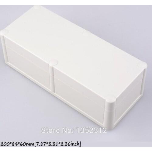 One pcs 200*84*60mm plastic enclosure for electronic instrument case PLC waterproof box IP68 housing DIY project box control box