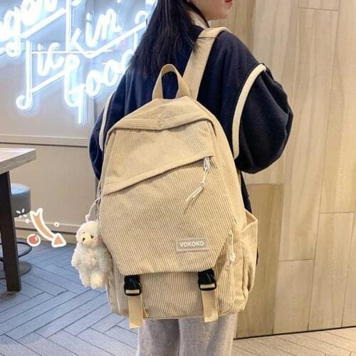 School Backpack Fashion Womens Simple Students College Backpacks For Girls Large Capacity Schoolbag Casual Travel Female Bags