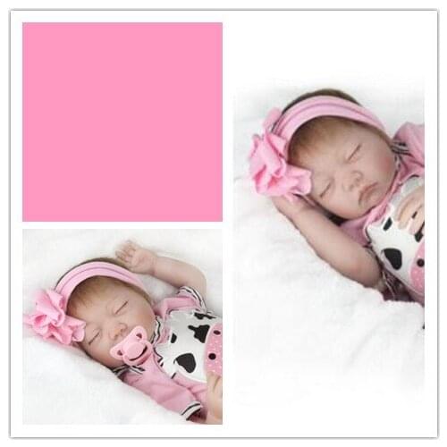 55 cm silicone reborn babies newborn baby cheaper price solid doll toy for girl reborn dolls Lifelike Baby Silicone Vinyl