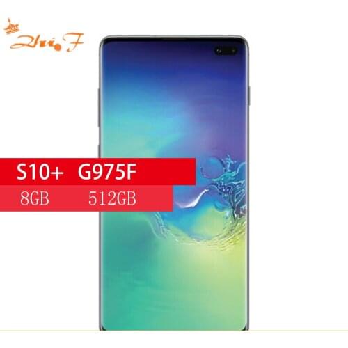 Samsung Galaxy S10+ S10 Plus G975F 8GB RAM 512GB ROM Global Version Octa Core 6.4" NFC Mobile Phone Exynos Cellphone