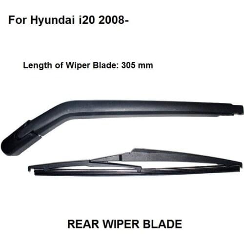 Rear Windshield Wiper arm + Blade 305mm For HYUNDAI i20 2008-2013