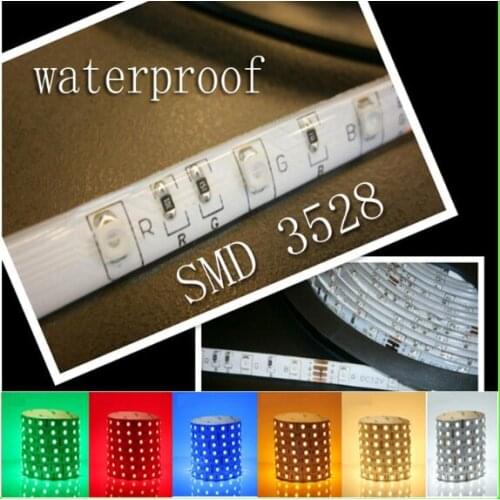 RGB 300 LED strip light 5m 60LEDs/m SMD2835 White Warm White Red Green Blue LED strip 12V Waterproof flexible Tape rope stripe