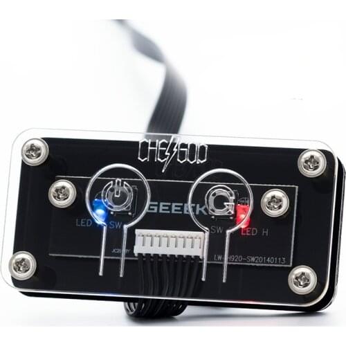 Desktop Computer Switch Home External External Desktop Host Box Power Switch Power On Start Button Acrylic