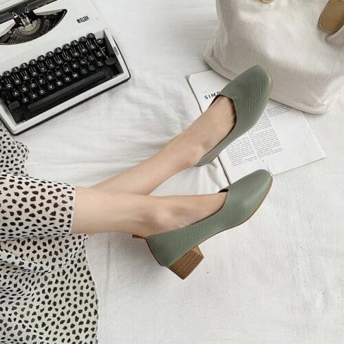 Shoes Women Heels Heel Shoes Autumn 2021 Chaussure Femme Zapatos Mujer