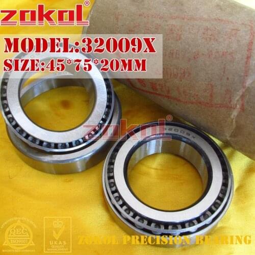 ZOKOL 32009 X bearing 32009X 2007109E Tapered Roller Bearing 45*75*20mm