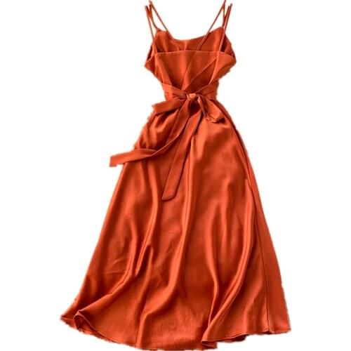2021 Women Long Prom Robe Spaghetti Strap Backless Party Dresses Summer Vintage Evening Red White Green Dresses