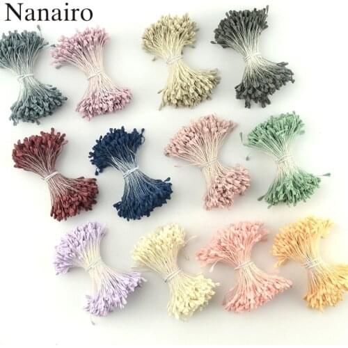 3400pcs 5mm Mini Stamen Matte Handmade Artificial Rose Accessories For Wedding Party Home Decoration Wreath DIY Scrapbook Craft