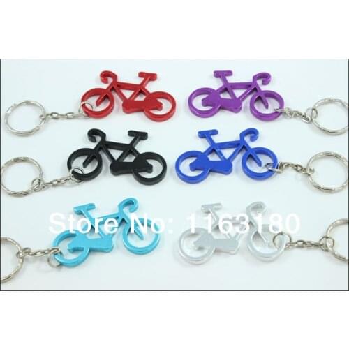 360 pcs/lot Beer Bottle Opener KeyChains bicycle shape Aluminum Alloy Can Open Tools Promotion Gift free shipping