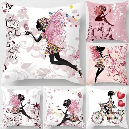 44x45cm Cotton velvet Merry Valentines Day Cover Cushion Christmas Decor for Home Happy New Year Decor 2019 Navidad Xmas Gift