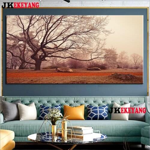 Large 5D Diy diamond painting Winter park tree Diamond Mosaic Rhinestone Embroidery cross stitch Y4383