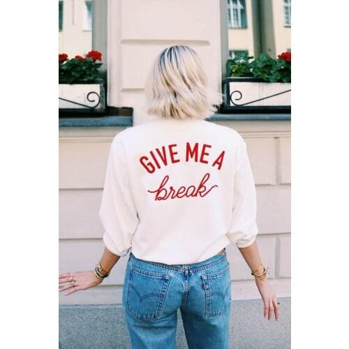 Give Me A Break T-Shirt grunge tumblr camisetas graphic kawaii aesthetic women street style Fashion unisex casual funny tee top