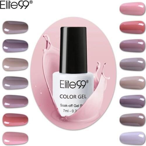 Elite99 7ml Nude Series Gel Polish Varnish Soak Off Nail Gel Semi Permanent Nail Art Manicure Gelpolish New Arrival Gel Lacquer