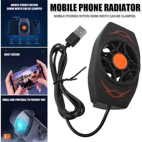 Hone Cooler Portable Mobile Phone Radiator USB Phone Cooling Fan 2021 Mobile Phone Cooler Accessories For iPhone Droid Gamer