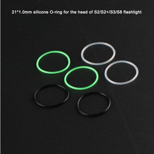 21*1.0mm silicone O-ring for the head of S2/S2+/S3/S8 flashlight