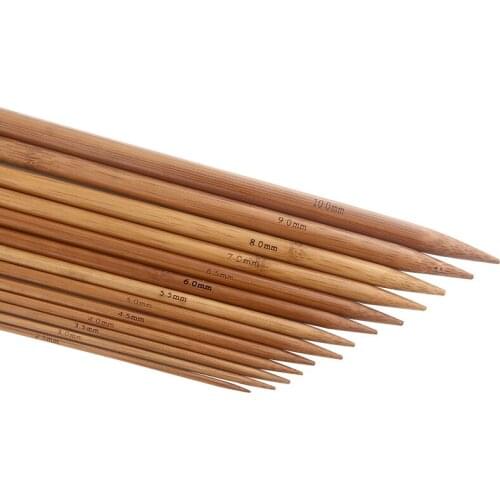 Double Head Stick Needle Knitting Tool For Sweater Straight Bamboo