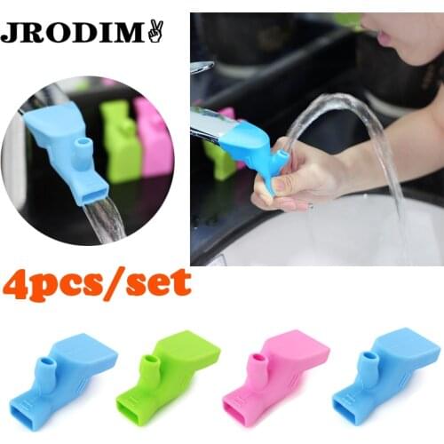 Silicone Faucet Extender Water Tap Extension Sink Children Washing Device Bathroom Kitchen Sink Faucet Guide Faucet Tools Acces