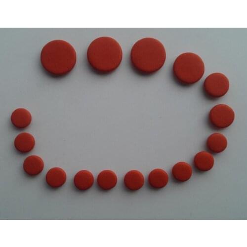 2 Sets Orange-red Leather Bb Clarinet Pads