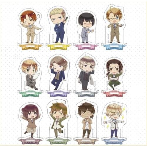 Anime Axis Powers Hetaria APH Yao Wang Feliciano Vargas Tabletop Decor Toy Cute Acrylic Figure Stand Display Model Plate Cosplay