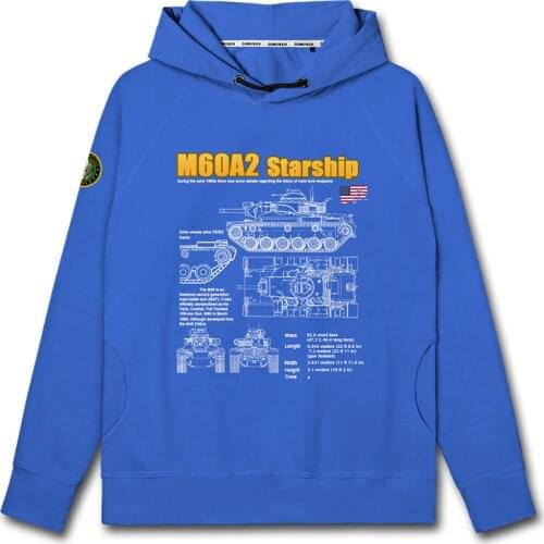 U.S. Army M60A2 Star Battleship Tank Space Ship Army Fan mens hoodies sports fashion tracksuit jerseys mens autumn clothes