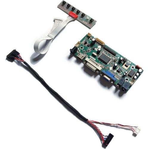 For M101NWN8/M116NWR1/M133NWN1 LED 60Hz VGA+DVI 40-Pin screen LVDS 1366*768 M.NT68676 display controller board DIY kit