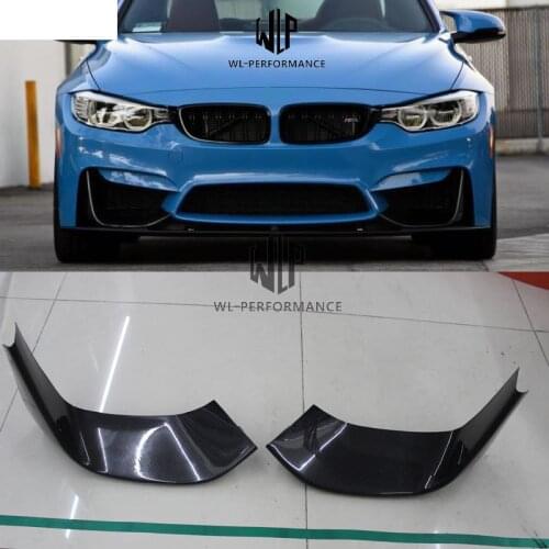 F80 F82 M3 M4 Car Styling Front Bumper Aprons High Quality Carbon Fiber Side Splitter For BMW F80 F82 M3 M4 Body Kit 2015