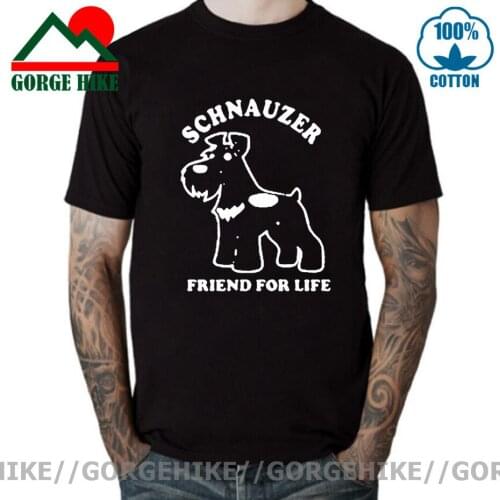 GorgeHike Schnauzer Dog Lover Pet Adult T-shirt Schnauzer Dog Mens T shirts Short Sleeve Funny College Students Gift Tee T Shirt