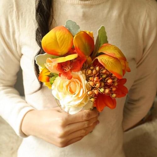 Artificial Wedding Flowers Fake Jasmine Bouquet Simulation Household Decoration