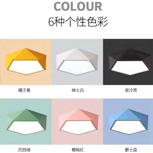 Creative geometric art led lighting ceiling lamp for Sitting room lamp study corridor balcony Ceiling Lighting