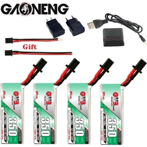 GNB 3.8V 350mAh 70C/140C 1S HV Lipo Battery GNB27 Plug for RC Racing Drone DIY Accessories Replacement Spare Parts With Charger