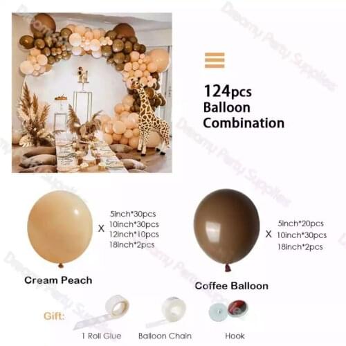 Girl balloon chain set birthday scene atmosphere layout dessert table background props wedding decoration arch decoration