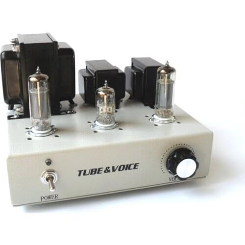 Mini 6P14 Single-ended Class A Amplifier High Fidelity Tube Amplifier Small Tube Amplifier Non-kit，S/N Ratio：90db；20KHz-20KHz