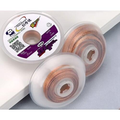 Original MECHANIC MCN-002 Desoldering Braid Wire Solder Wick Tin Remover Original Pure Copper Tin Absorption Line