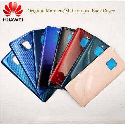 Original Huawei Mate 20 Pro Glass Housing Cover Back Rear Door Battery Replacement Case Phone Shell For Mate20 Repair Part &Logo