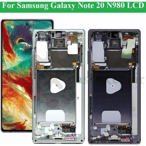 6.7''Original Note 20 LCD For Samsung galaxy Note20 N980 SM-N980F SM-N980F/DS Display Touch Screen Digitizer With Frame Assembly