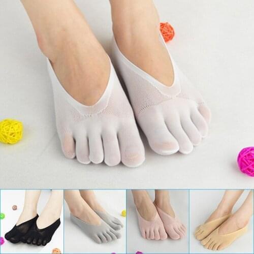 Orthopedic Compression Socks with Gel Tab Breathable Womens Toe Socks Ultra Low Cut Liner sweat-absorbent/deodorant/invisible