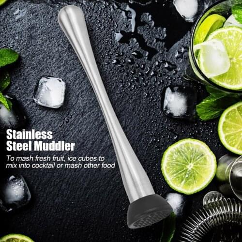 Cocktail Muddler Stainless Steel Multi-purpose Mojito Muddler Drink Muddler Wine Mixing Stick Cocktail Muddler Shaker