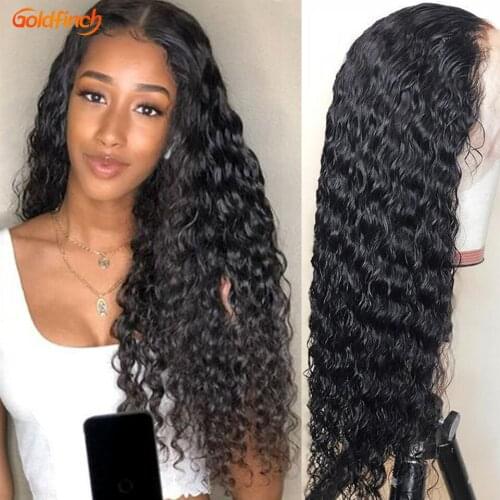 Water Wave Closure Wig Human Hair 4x4 Closure Wig Water Wave Closure Wig With Baby Hair Pre plucked Brazilian WaterWave Wig 180