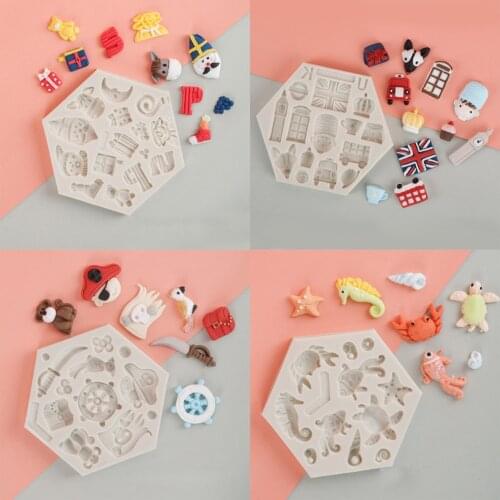 Variety Of Cartoon Series Decoration Silicone Mold Fondant Cake Mould Sugarcraft Chocolate Baking Tool For Cakes Gumpaste Form