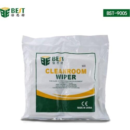 9x9" Class 100 Polyester Cleanroom Wiper ESD Dust Free Cloth Dust Remover Mobile Phone LCD Screen Glasses Camera Cleaning Cloth
