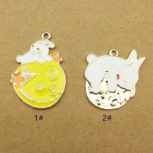 10pcs enamel animal charm for jewelry making fashion earring pendant bracelet necklace charms diy design charms