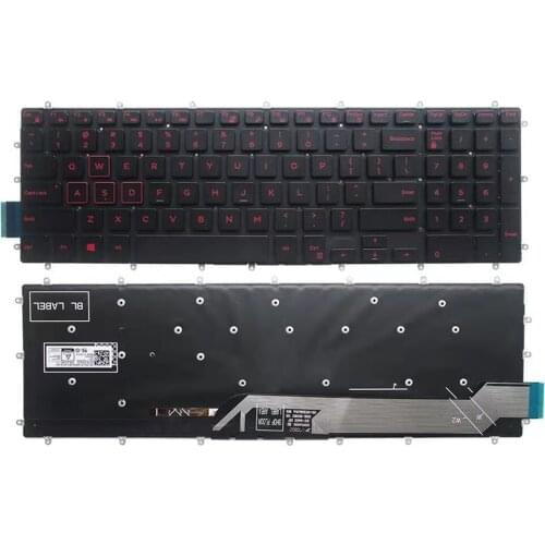 US English Backlit Laptop Keyboard Replacement for Dell G3 15 3590 3579 3779 G5 15 5590 G7 15 7588 17 7790 G7 15 7590