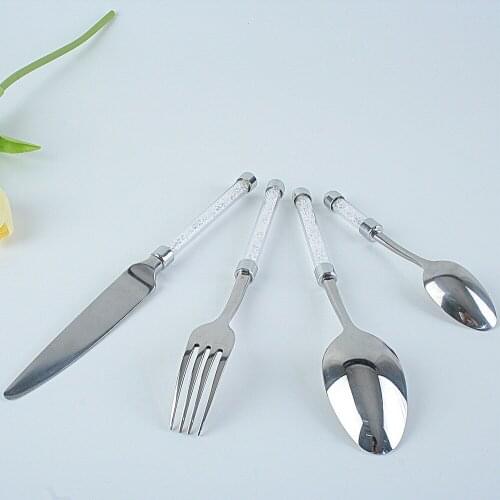 Wedding decoration Four PIECES stainless steel cutlery cutlery fork creative cake cutter shovel with drill cutter and shovel